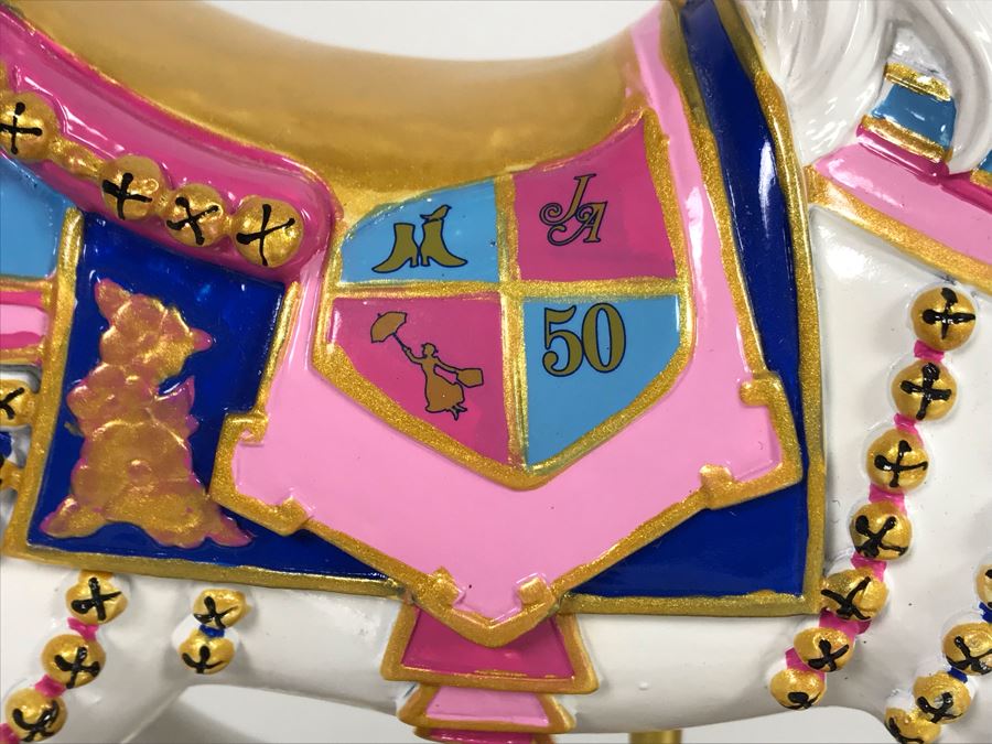 Limited Edition Figurine Jingles Carousel Horse 1955 Exclusive Release For 2015 D23 Convention - Limite To 60 Pieces From Artist Alex Maher The Art Of Disney Theme Parks 10W X 14H With Box [Photo 7]