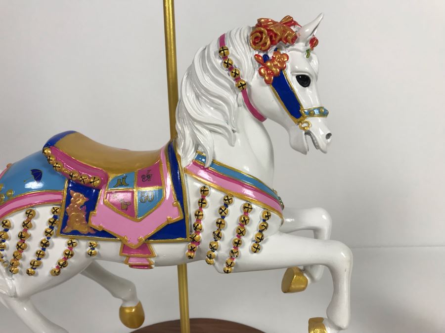 Limited Edition Figurine Jingles Carousel Horse 1955 Exclusive Release For 2015 D23 Convention - Limite To 60 Pieces From Artist Alex Maher The Art Of Disney Theme Parks 10W X 14H With Box [Photo 8]