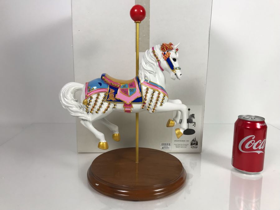 Limited Edition Figurine Jingles Carousel Horse 1955 Exclusive Release For 2015 D23 Convention - Limite To 60 Pieces From Artist Alex Maher The Art Of Disney Theme Parks 10W X 14H With Box [Photo 1]