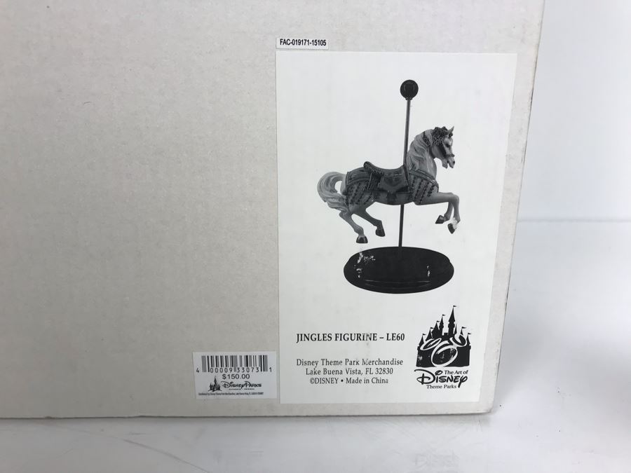Limited Edition Figurine Jingles Carousel Horse 1955 Exclusive Release For 2015 D23 Convention - Limite To 60 Pieces From Artist Alex Maher The Art Of Disney Theme Parks 10W X 14H With Box [Photo 4]