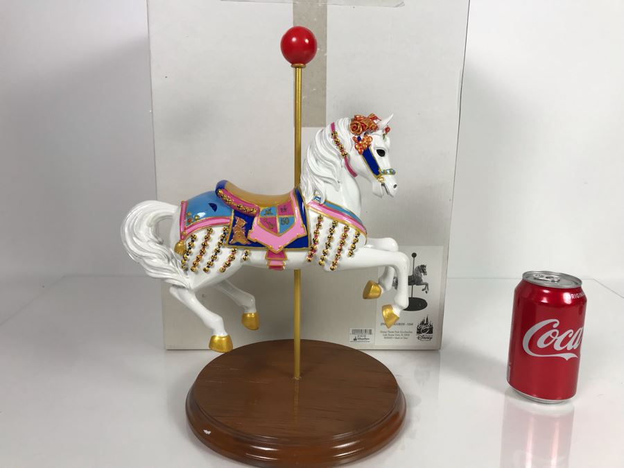 Limited Edition Figurine Jingles Carousel Horse 1955 Exclusive Release For 2015 D23 Convention - Limite To 60 Pieces From Artist Alex Maher The Art Of Disney Theme Parks 10W X 14H With Box [Photo 2]