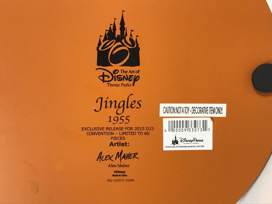 Limited Edition Figurine Jingles Carousel Horse 1955 Exclusive Release For 2015 D23 Convention - Limite To 60 Pieces From Artist Alex Maher The Art Of Disney Theme Parks 10W X 14H With Box [Photo 11]