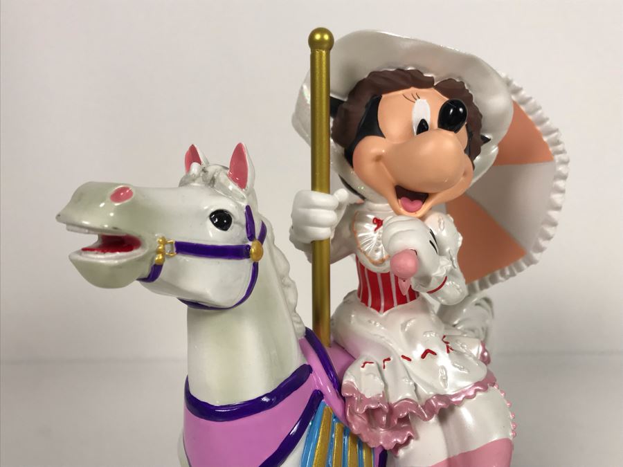 Mary Poppins Minnie Mouse Carousel Horse The Art Of Disney Theme Park Merchandise With Box 8W X 10H [Photo 7]
