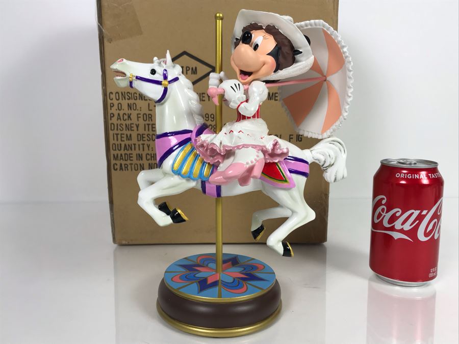 Mary Poppins Minnie Mouse Carousel Horse The Art Of Disney Theme Park Merchandise With Box 8W X 10H [Photo 1]