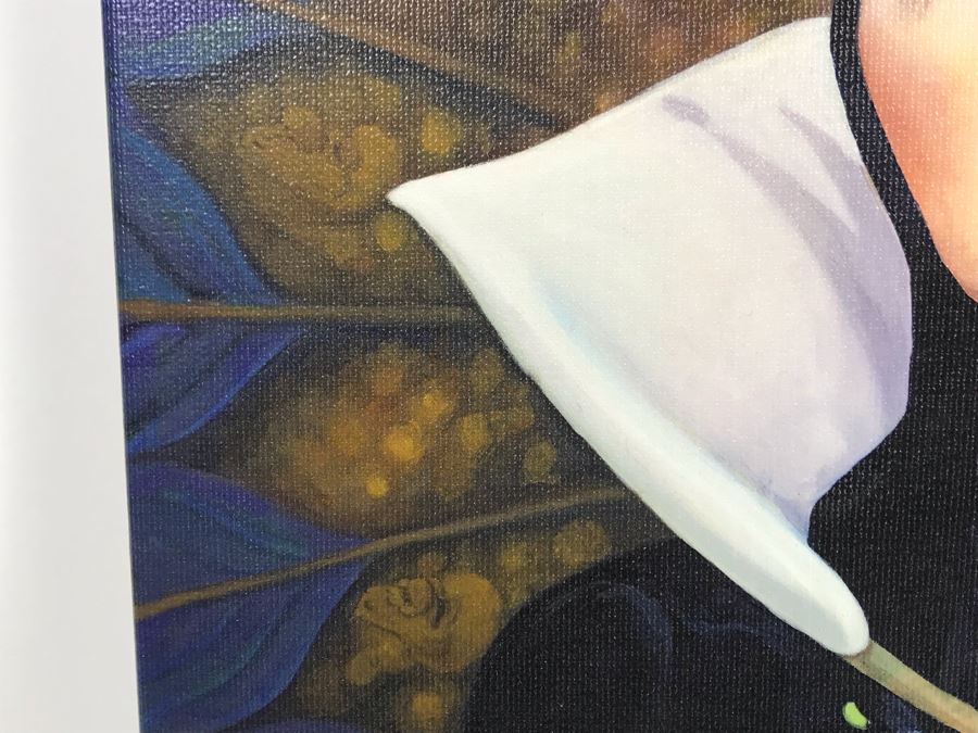 Hand Signed Limited Edition Print On Canvas By Joseph Yakovetic Titled 'Doubly Sure' Featuring The Wicked Queen From Snow White Edition Size Of 95 - 12 X 16.5 [Photo 7]