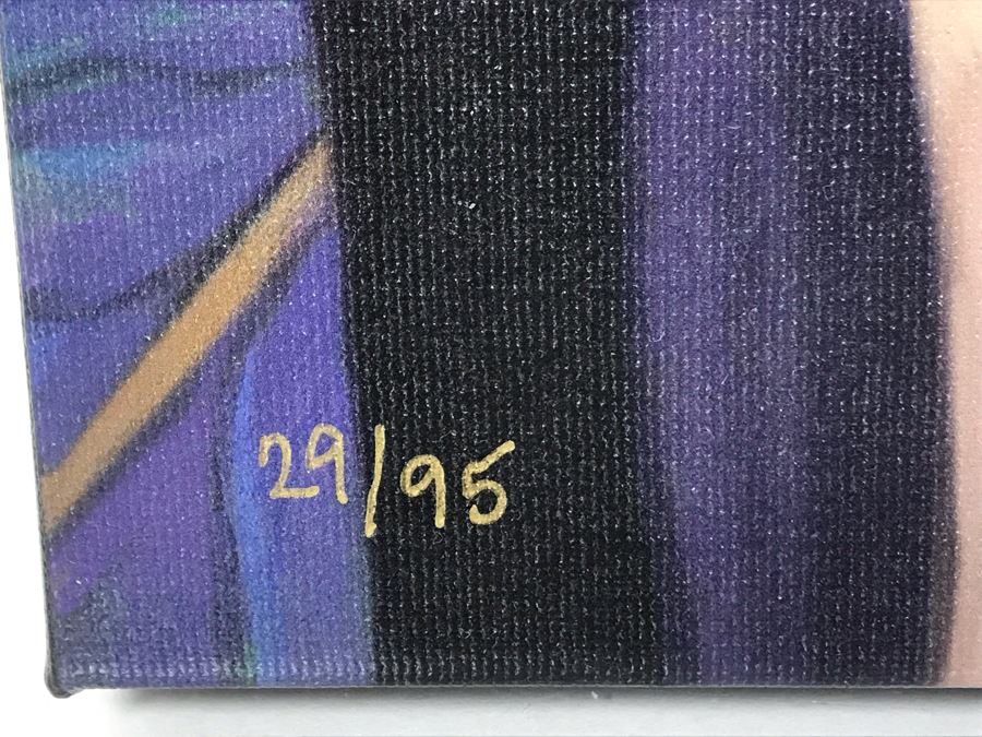 Hand Signed Limited Edition Print On Canvas By Joseph Yakovetic Titled 'Doubly Sure' Featuring The Wicked Queen From Snow White Edition Size Of 95 - 12 X 16.5 [Photo 11]