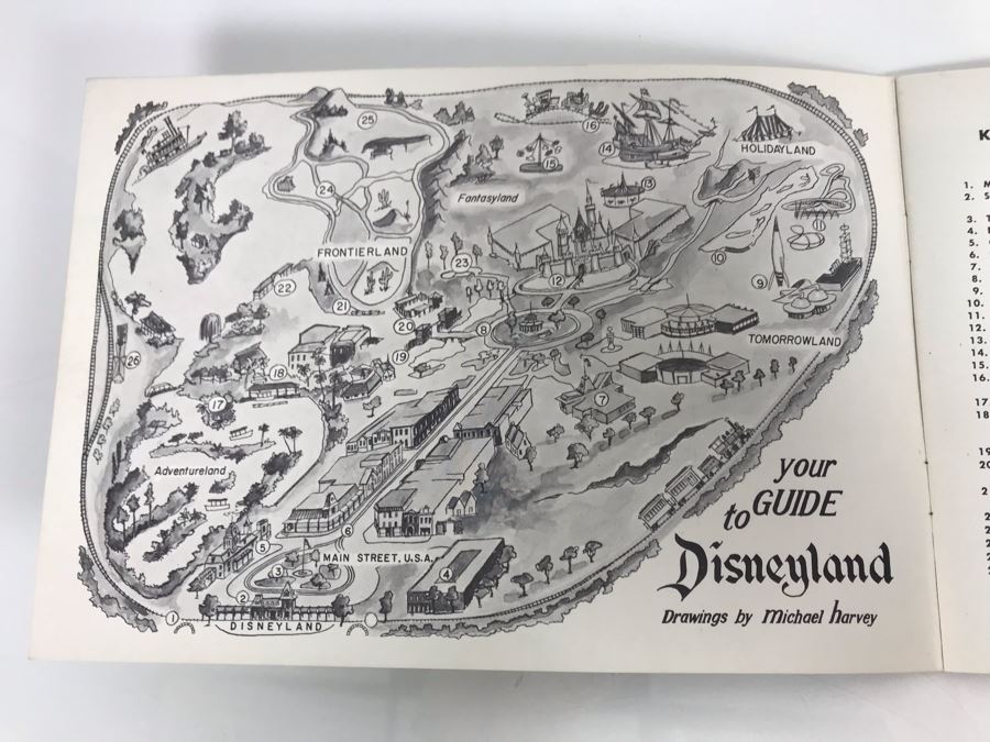 Vintage 1955 Disneyland Picture Souvenir Book In Natural Color Walt Diseny Productions [Photo 4]