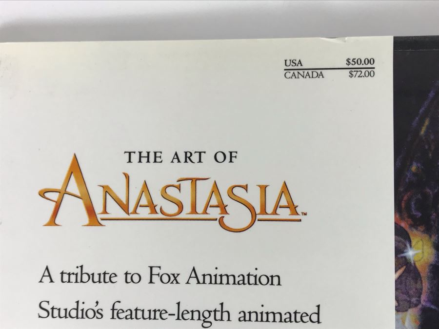 The Art Of Anastasia First Edition Walt Disney Coffee Table Book Retails $50 [Photo 3]