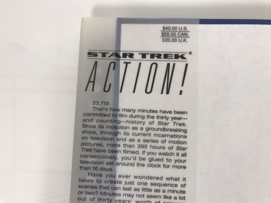 Star Trek Action! First Hardcover Printing Book [Photo 2]
