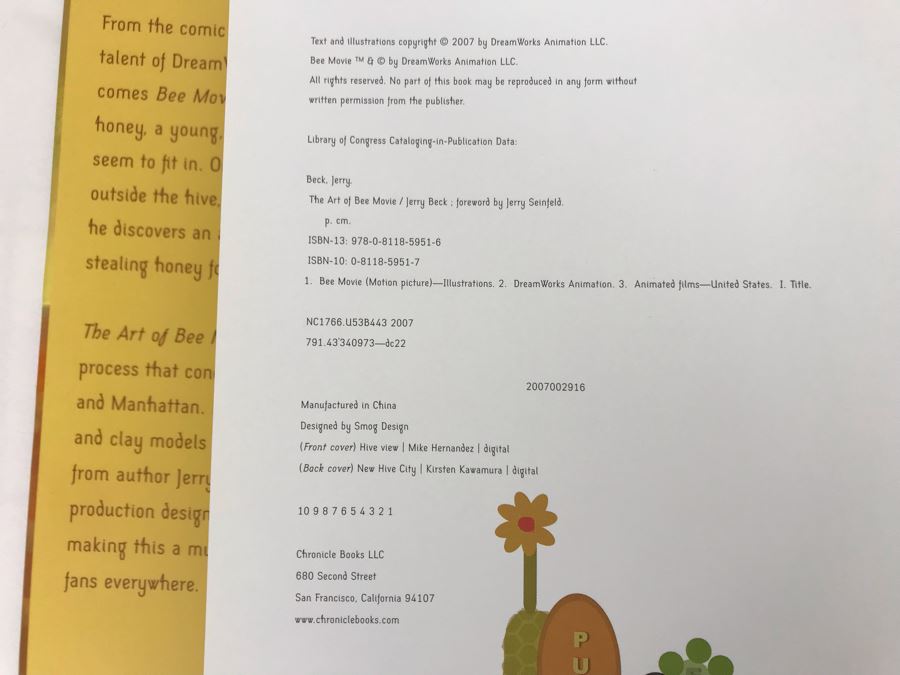 The Art Of DreamWorks Bee Movie First Edition Book By Jerry Beck [Photo 4]