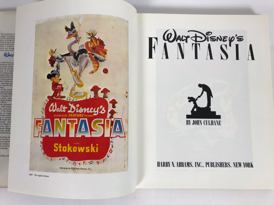 Walt Disney's Fantasia First Edition Book By John Culhane 1983 Walt Disney Productions [Photo 3]