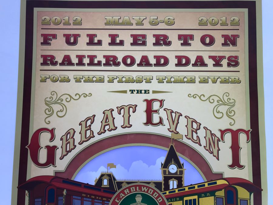 Fullerton Railroad Days The Great Event Lilly Belle Walt's Combine Carolwood Foundation May 5-6 2012 Walt Disney Poster 18 X 24 [Photo 5]