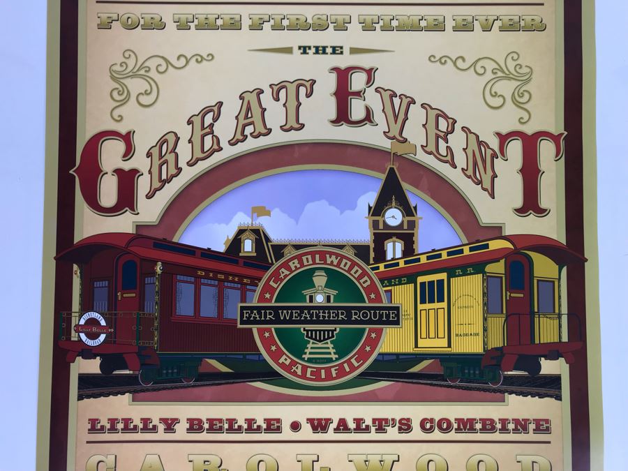 Fullerton Railroad Days The Great Event Lilly Belle Walt's Combine Carolwood Foundation May 5-6 2012 Walt Disney Poster 18 X 24 [Photo 4]