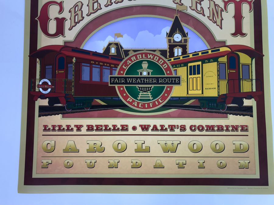 Fullerton Railroad Days The Great Event Lilly Belle Walt's Combine Carolwood Foundation May 5-6 2012 Walt Disney Poster 18 X 24 [Photo 3]