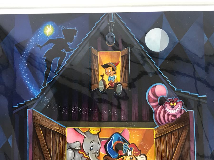 Limited Edition Walt Disney's Carolwood Barn Featuring Walt Disney Characters Mickey Mouse, Minnie Mouse, Pluto, Donald Duck, Dumbo By Tim Rogerson Limited To 2500 11 X 14 [Photo 3]
