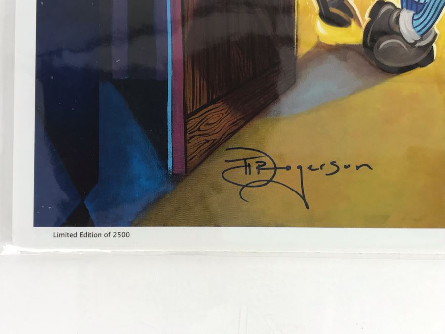 Limited Edition Walt Disney's Carolwood Barn Featuring Walt Disney Characters Mickey Mouse, Minnie Mouse, Pluto, Donald Duck, Dumbo By Tim Rogerson Limited To 2500 11 X 14 [Photo 7]