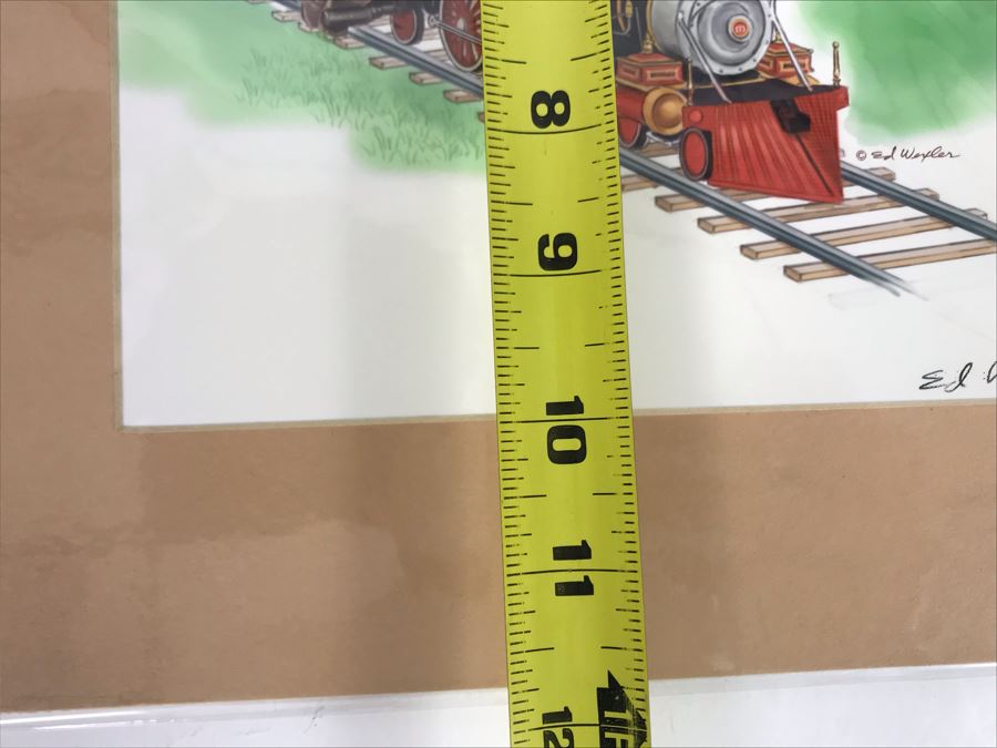 Walt Disney's Carolwood Pacific Railroad Company Featuring Walt Disney Riding Train Print Hand Signed By Ed Wexler 8 X 10 [Photo 12]