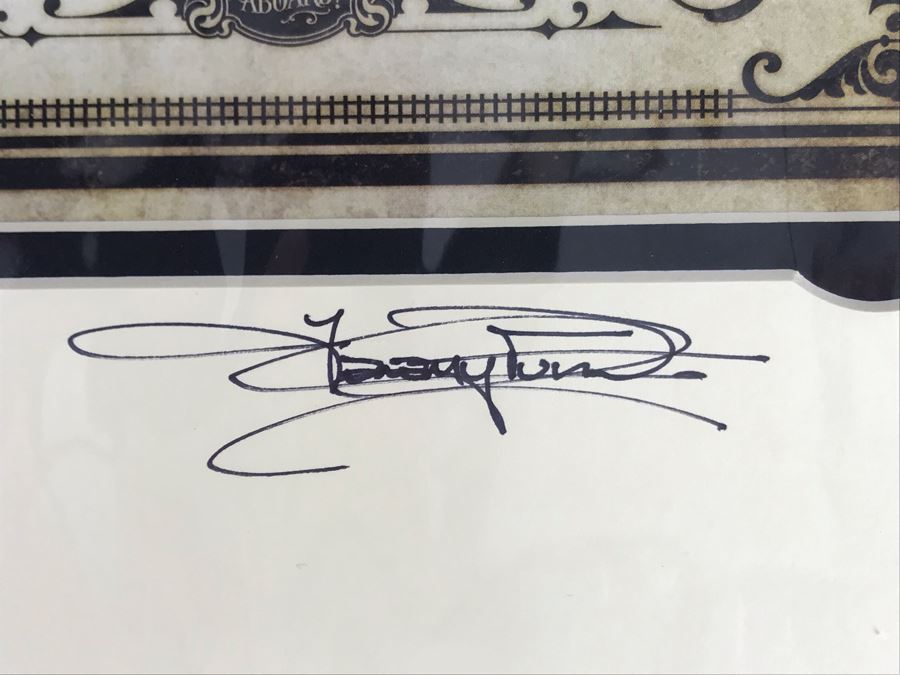 Disneyland Railroad Poster Print Hand Signed Matte By Jeremy Fulton With Certificate Of Authenticity 8 X 15 [Photo 6]