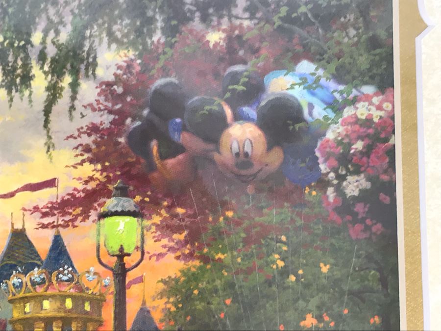 Thomas Kinkade 50th Anniversary Of Disneyland Happiest Homecoming On Earth Print With Matte 14 X 10 [Photo 5]
