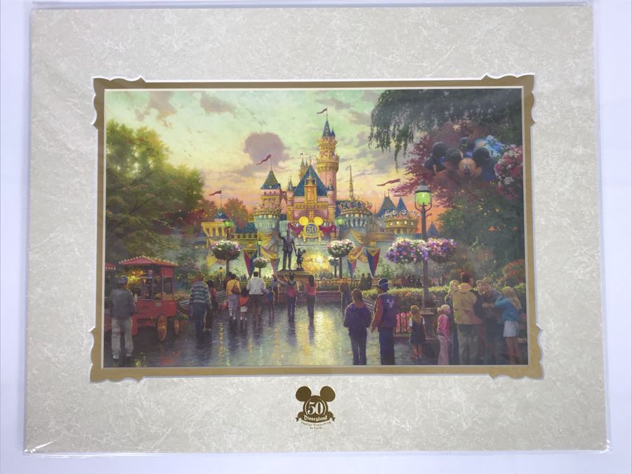 Thomas Kinkade 50th Anniversary Of Disneyland Happiest Homecoming On