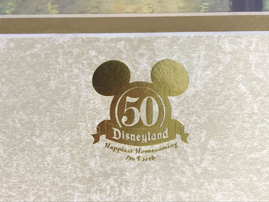 Thomas Kinkade 50th Anniversary Of Disneyland Happiest Homecoming On Earth Print With Matte 14 X 10 [Photo 9]
