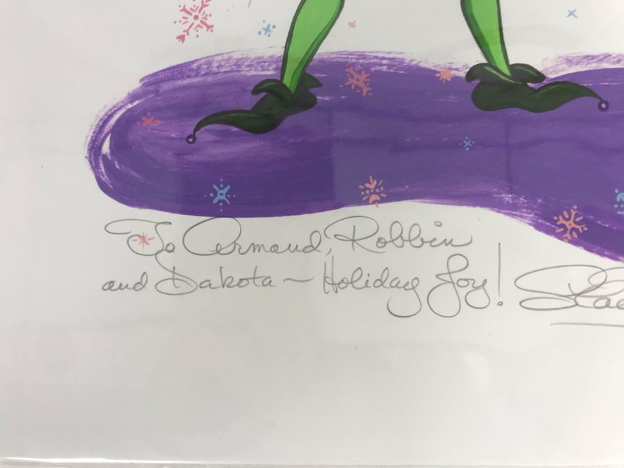 Limited Edition Walt Disney's Carolwood Barn And The Carolwood Foundation Print Titled 'Ho-Ho-Ho Scale' Hand Signed By Stacia Martin With Certificate Of Authenticity 11 X 14 [Photo 4]