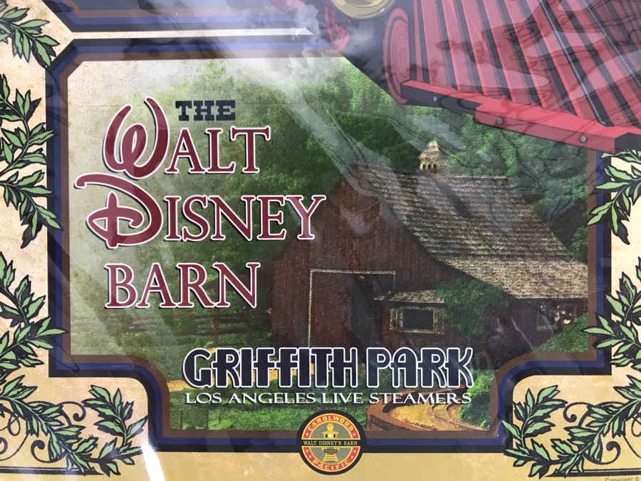 10th Anniversary Walt Disney Barn Carolwood And Pacific Railroad At The Griffith Park Los Angeles Live Steamers Poster With Certificate Of Authenticity 9 X 14 [Photo 5]