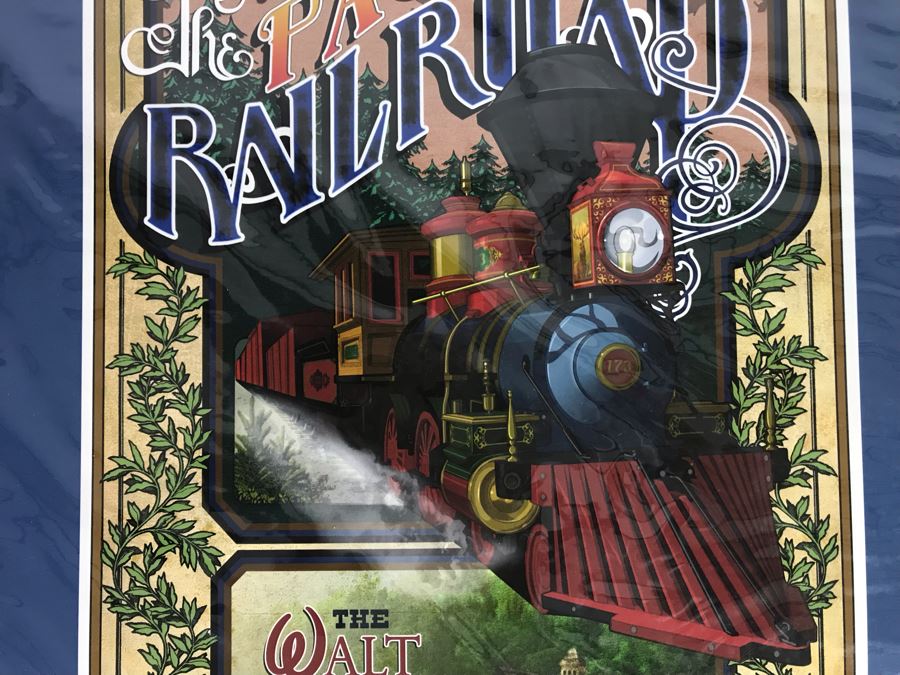 10th Anniversary Walt Disney Barn Carolwood And Pacific Railroad At The Griffith Park Los Angeles Live Steamers Poster With Certificate Of Authenticity 9 X 14 [Photo 3]