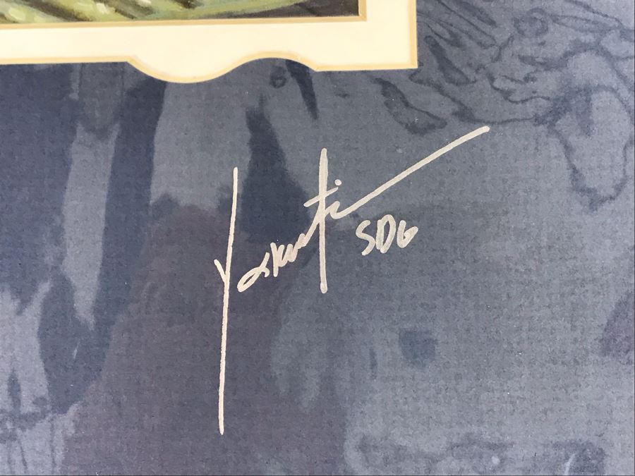 Walt Disney With Mickey Mouse Riding Train Print Hand Signed Matte By Joseph Yakovetic 10 X 12 [Photo 8]