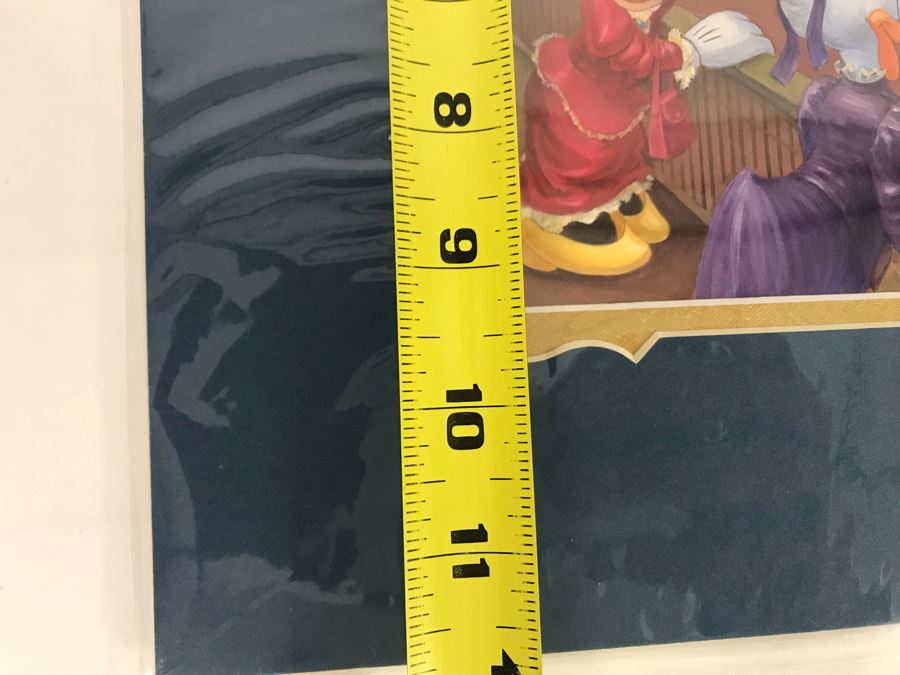 Hand Signed Maggie Parr Print Titled Heading West From Former Walt Disney Imagineer Of Donald Duck, Mickey Mouse And Friends At Train Station 14 X 10 [Photo 11]