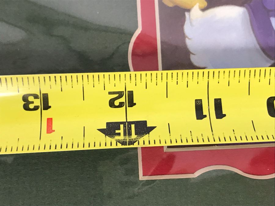 Hand Signed Maggie Parr Print Titled Right On Time From Former Walt Disney Imagineer Of Goofy, Mickey Mouse And Friends At Train Station 12 X 10 [Photo 7]