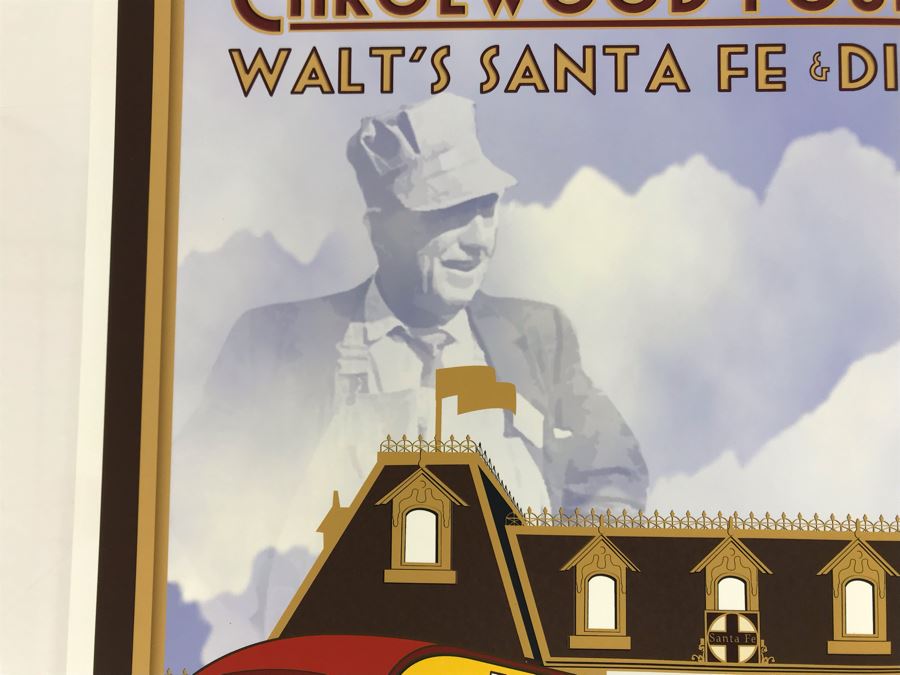 Carolwood Foundation Walt's Santa Fe & Disneyland Combine Preservation Poster Print 13 X 17 [Photo 4]
