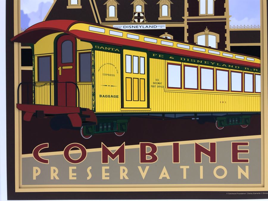Carolwood Foundation Walt's Santa Fe & Disneyland Combine Preservation Poster Print 13 X 17 [Photo 6]