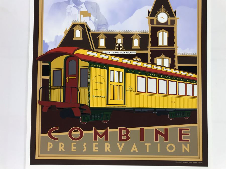Carolwood Foundation Walt's Santa Fe & Disneyland Combine Preservation Poster Print 13 X 17 [Photo 5]