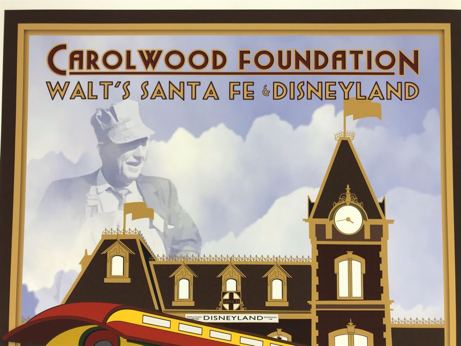Carolwood Foundation Walt's Santa Fe & Disneyland Combine Preservation Poster Print 13 X 17 [Photo 3]