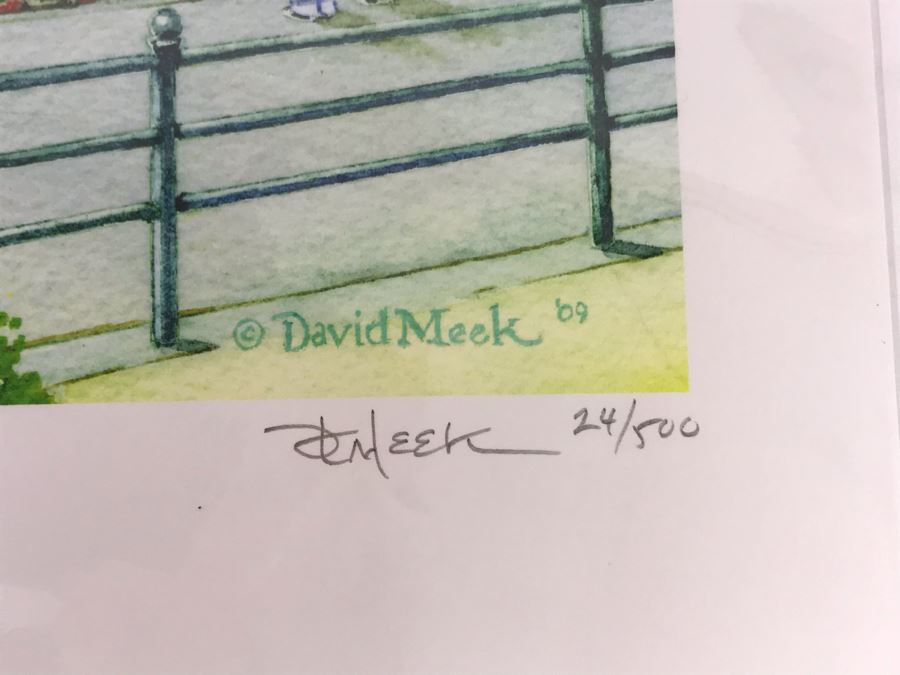 David Meek Hand Signed Limited Edition Giclee Print Titled Magic Of The Rails Santa Fe & Disneyland Railroad 25 Of 500 [Photo 6]