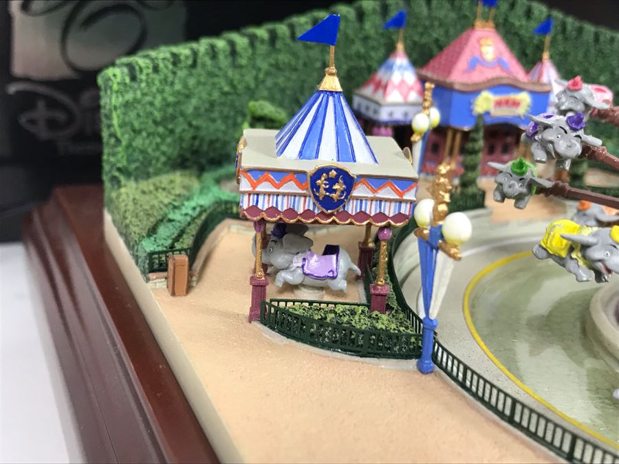 HAND SIGNED By Robert Olszewski First Edition Dumbo The Flying Elephant Mechanized And Working (See Video In Description) The Art Of Disney Theme Park Attraction Miniature Model With Box And Certificate Of Authenticity (Estimate $600-$1,500) [Photo 9]