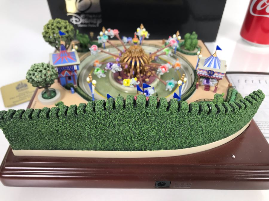 HAND SIGNED By Robert Olszewski First Edition Dumbo The Flying Elephant Mechanized And Working (See Video In Description) The Art Of Disney Theme Park Attraction Miniature Model With Box And Certificate Of Authenticity (Estimate $600-$1,500) [Photo 14]