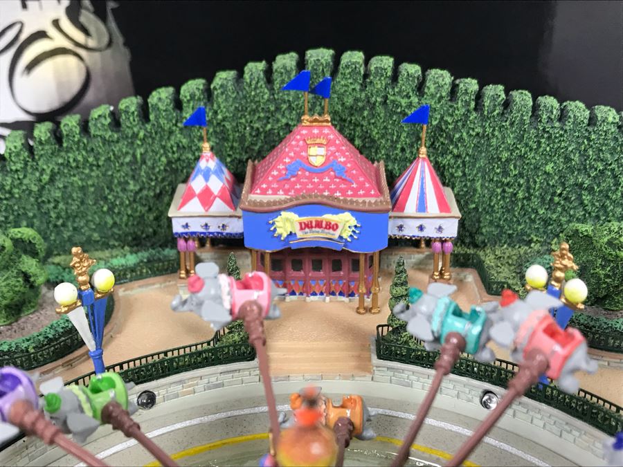 HAND SIGNED By Robert Olszewski First Edition Dumbo The Flying Elephant Mechanized And Working (See Video In Description) The Art Of Disney Theme Park Attraction Miniature Model With Box And Certificate Of Authenticity (Estimate $600-$1,500) [Photo 8]