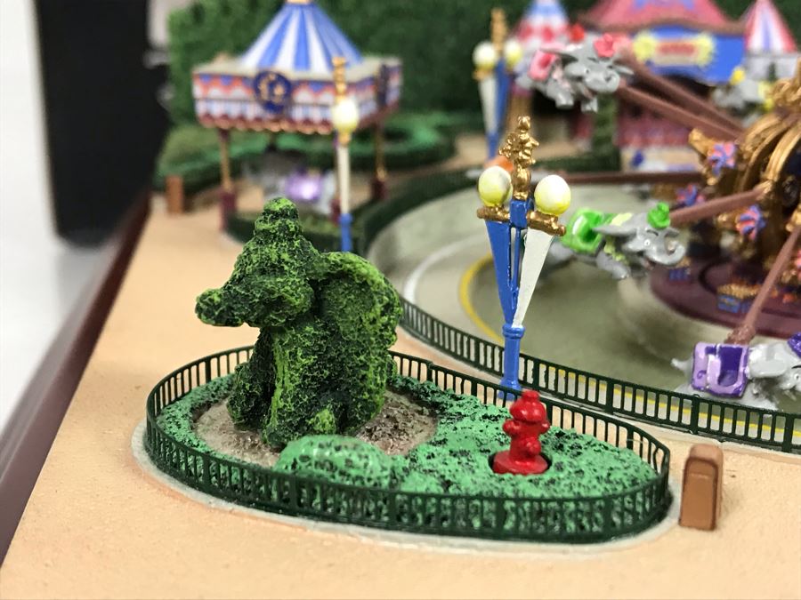 HAND SIGNED By Robert Olszewski First Edition Dumbo The Flying Elephant Mechanized And Working (See Video In Description) The Art Of Disney Theme Park Attraction Miniature Model With Box And Certificate Of Authenticity (Estimate $600-$1,500) [Photo 20]