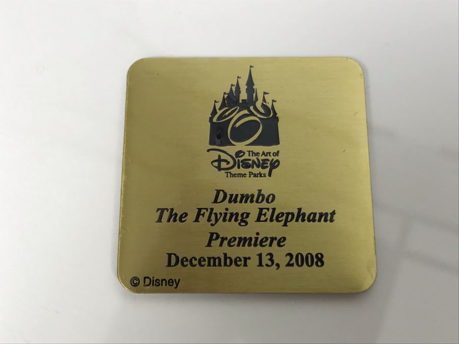 HAND SIGNED By Robert Olszewski First Edition Dumbo The Flying Elephant Mechanized And Working (See Video In Description) The Art Of Disney Theme Park Attraction Miniature Model With Box And Certificate Of Authenticity (Estimate $600-$1,500) [Photo 17]