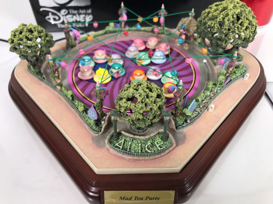 Robert Olszewski Mad Tea Party Mechanized And Working (See Video In Description) The Art Of Disney Disneyland Theme Park Attraction Miniature Model With Box And Certificate Of Authenticity (Estimate $1,000-$1,500) [Photo 3]