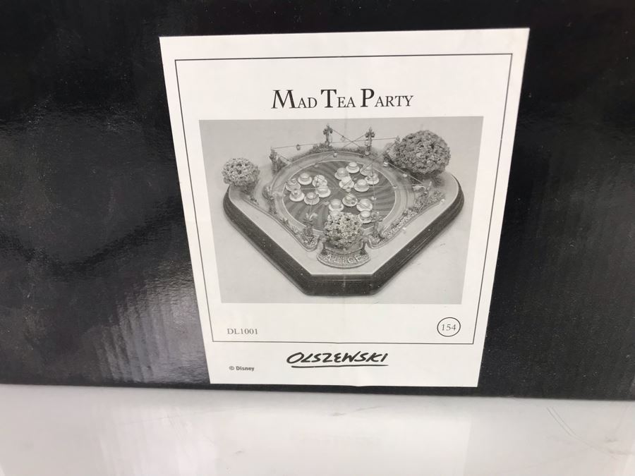 Robert Olszewski Mad Tea Party Mechanized And Working (See Video In Description) The Art Of Disney Disneyland Theme Park Attraction Miniature Model With Box And Certificate Of Authenticity (Estimate $1,000-$1,500) [Photo 11]