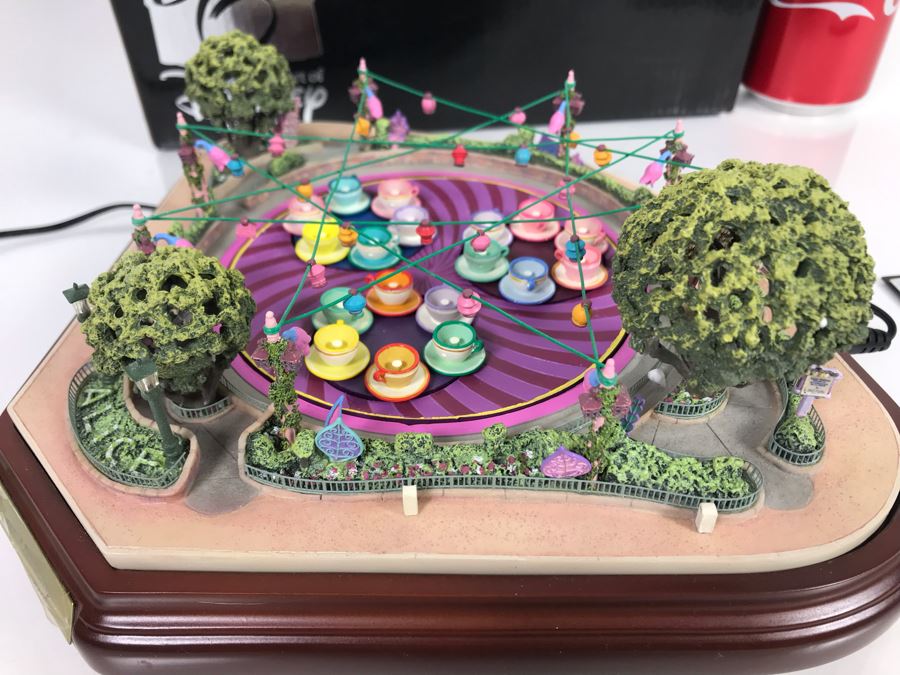 Robert Olszewski Mad Tea Party Mechanized And Working (See Video In Description) The Art Of Disney Disneyland Theme Park Attraction Miniature Model With Box And Certificate Of Authenticity (Estimate $1,000-$1,500) [Photo 7]