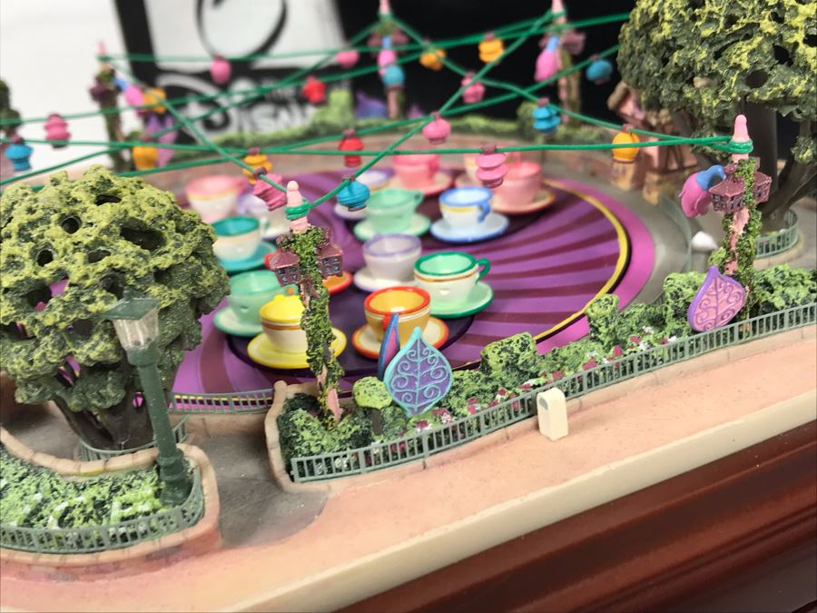 Robert Olszewski Mad Tea Party Mechanized And Working (See Video In Description) The Art Of Disney Disneyland Theme Park Attraction Miniature Model With Box And Certificate Of Authenticity (Estimate $1,000-$1,500) [Photo 6]