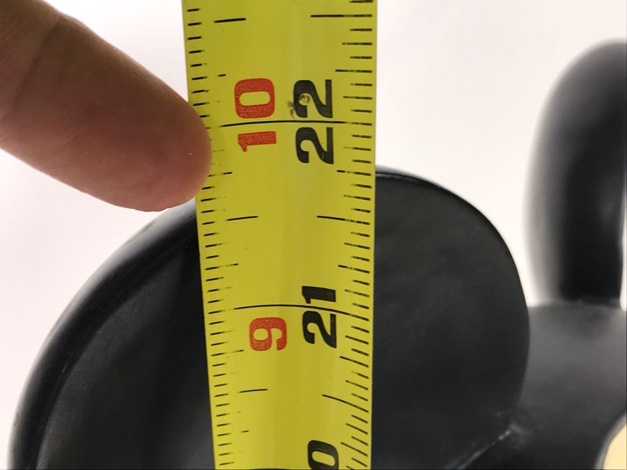 Large Mickey Mouse Figurine From The Disney Store Limited To The Year Of Production 1999 With Stand And Original Box (Mickey Big Fig) First Series To Test Marketability With Box 22'H [Photo 14]