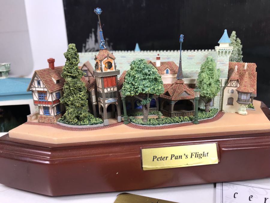 HAND SIGNED By Robert Olszewski First Edition Peter Pan's Flight The Art Of Disney Theme Park Attraction Miniature Model With Box And Certificate Of Authenticity (Estimate $600-$1,500) [Photo 6]