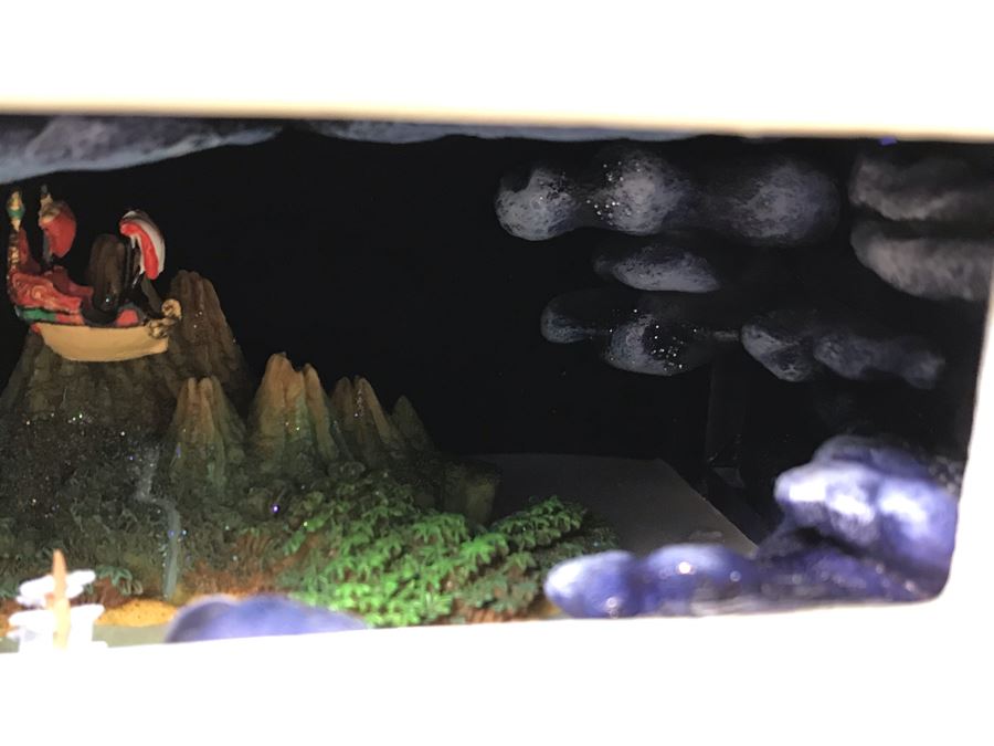 HAND SIGNED By Robert Olszewski First Edition Peter Pan's Flight The Art Of Disney Theme Park Attraction Miniature Model With Box And Certificate Of Authenticity (Estimate $600-$1,500) [Photo 16]