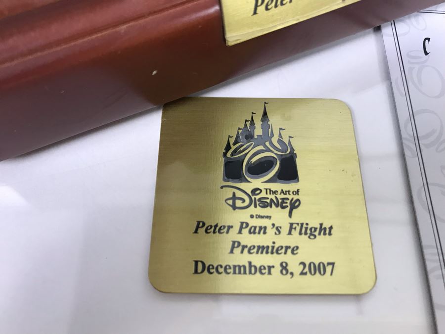 HAND SIGNED By Robert Olszewski First Edition Peter Pan's Flight The Art Of Disney Theme Park Attraction Miniature Model With Box And Certificate Of Authenticity (Estimate $600-$1,500) [Photo 8]