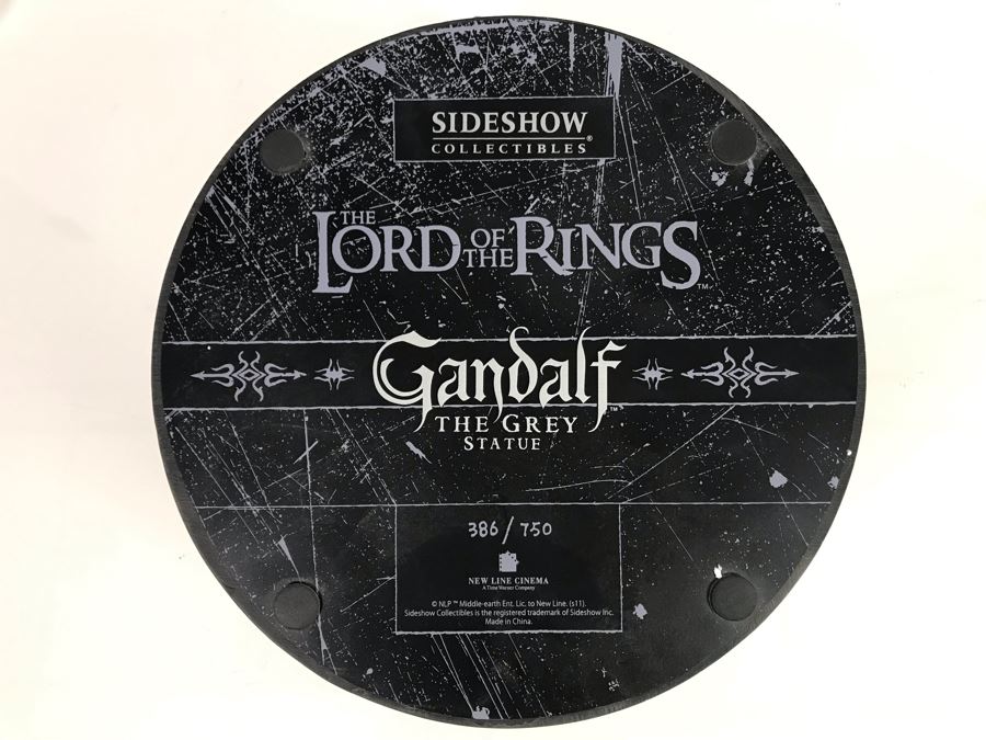 Limited Edition Sideshow Collectibles The Lord Of The Rings Gandalf The Grey Statue 386 Of 750 With Box 17'H [Photo 23]